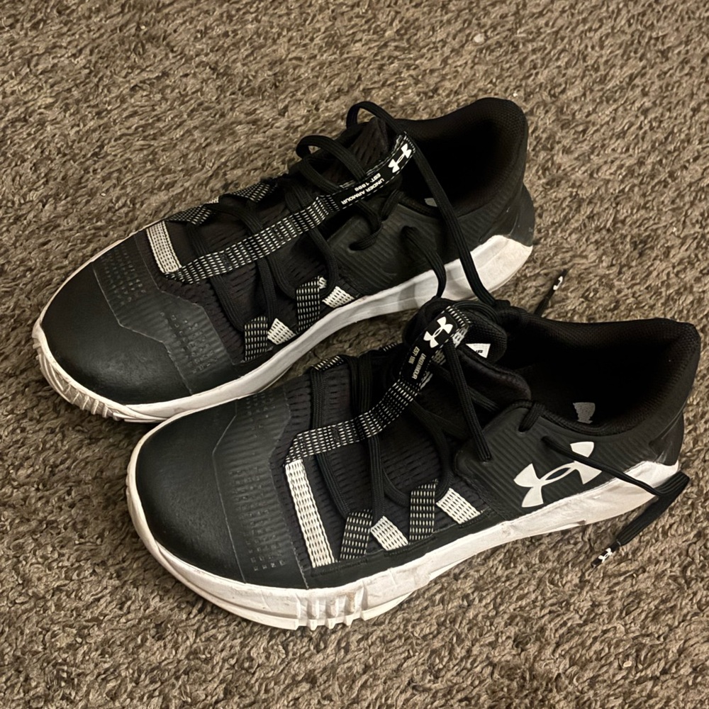 Under Armour Black and White Sneakers